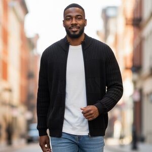 B16 Men’s Sean John Urban Designer Full Zip Sweater Jacket 3XL